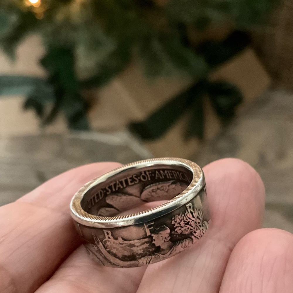 1943 Coin Silver Ring USA Vintage Continental Collectible - Picture 5 of 6